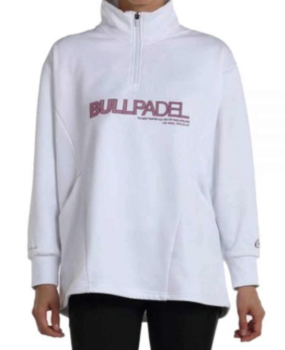 Sudadera Bullpadel Inane Blanco 012 Mujer