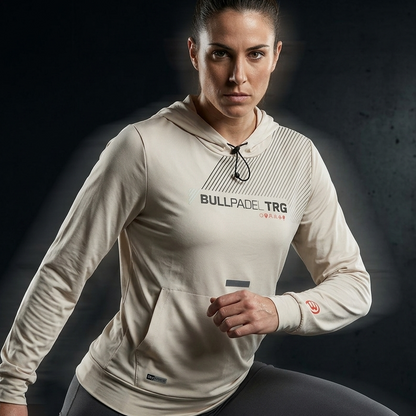 Sudadera Bullpadel Tonal Marfil
