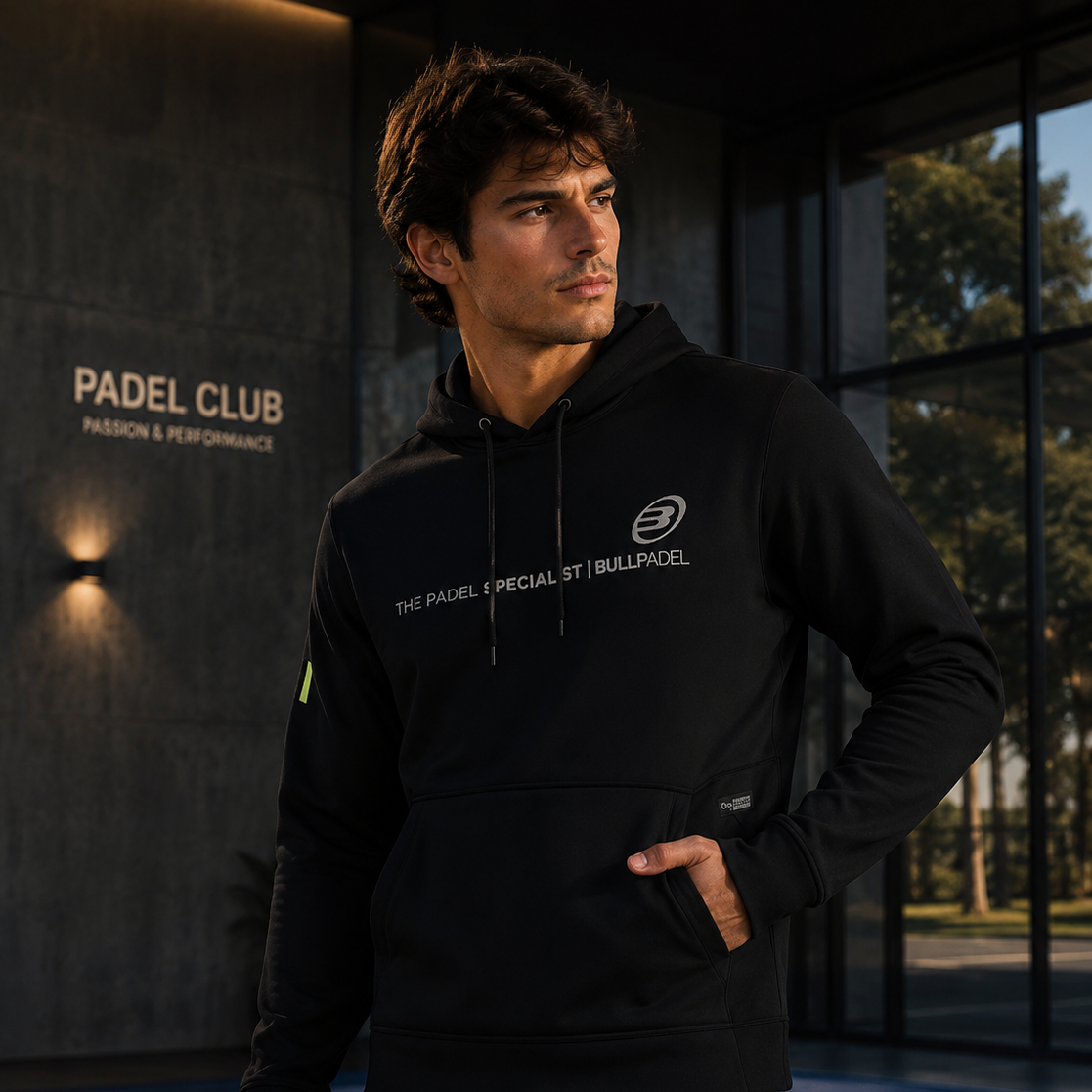 Sudadera Bullpadel Lipis Negro