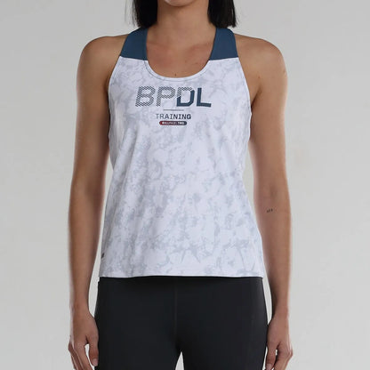 Camiseta tirantes Bullpadel Dilos Blanco