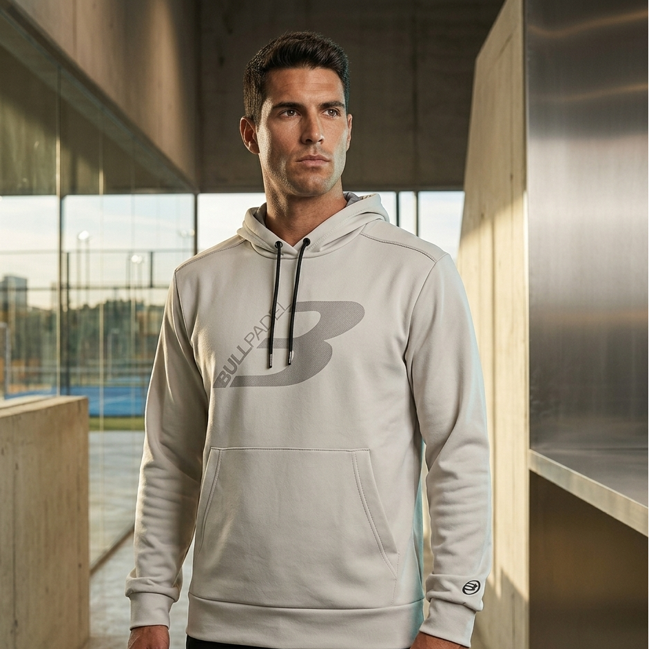 Sudadera Bullpadel Nocla Hueso