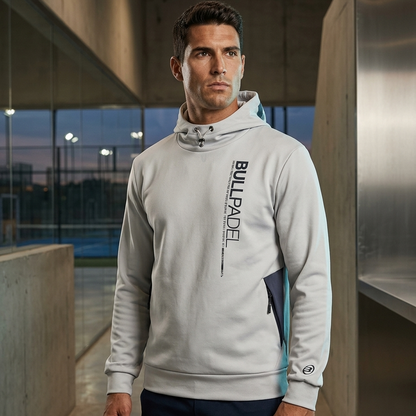Sudadera Bullpadel Nocir Gris Claro